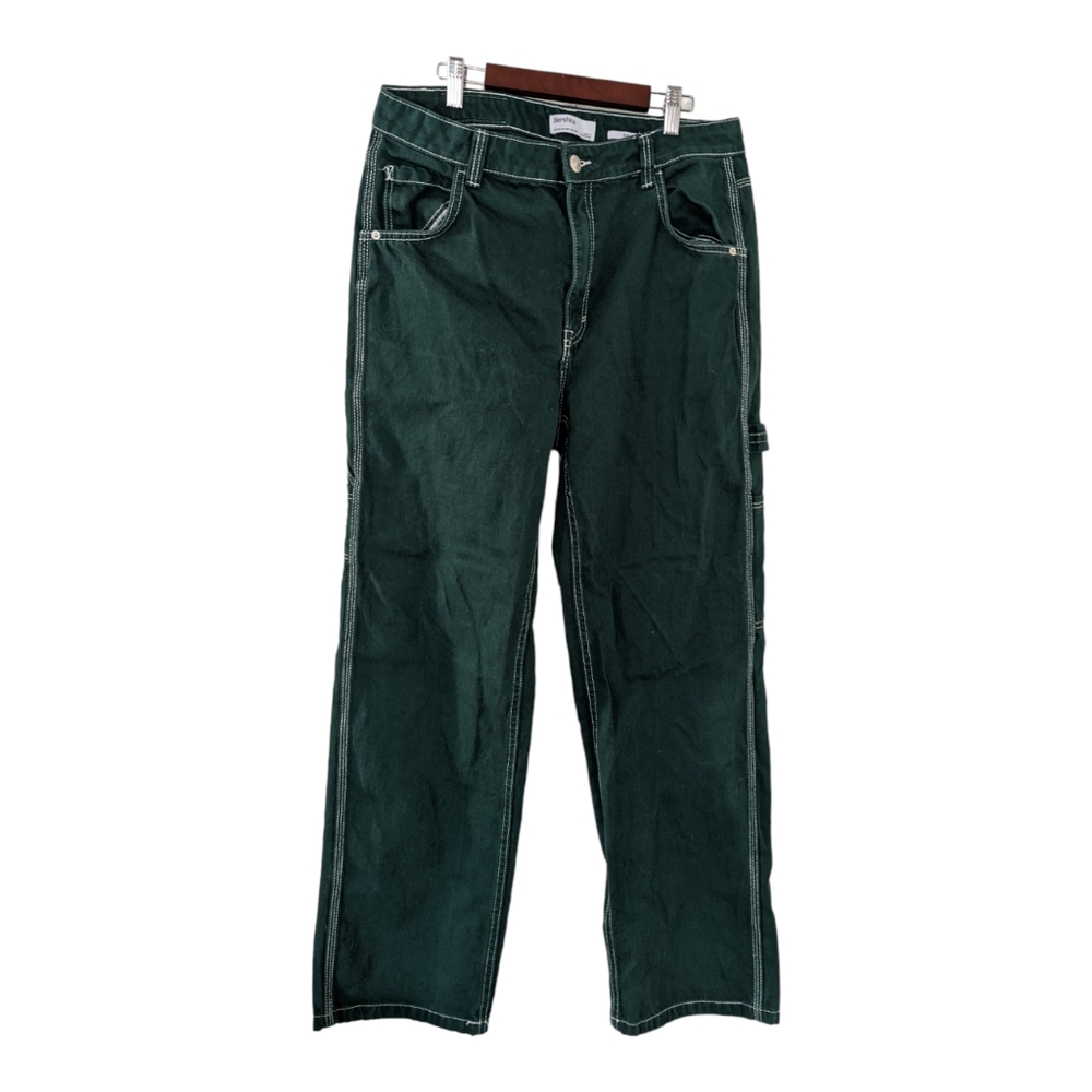 Bershka Green Cargo Pants Size 8